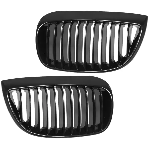 Grill Niergrill Glanzend Zwart Enkele Bar BMW 1 Serie E81/E87 Pre-Facelift (2004-2007) Grille