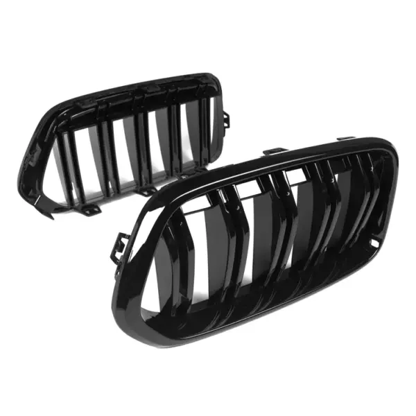 Grill Hoogglans Zwart Niergrille (dubbele bar) BMW X2 F39 (2018-2023) Grille
