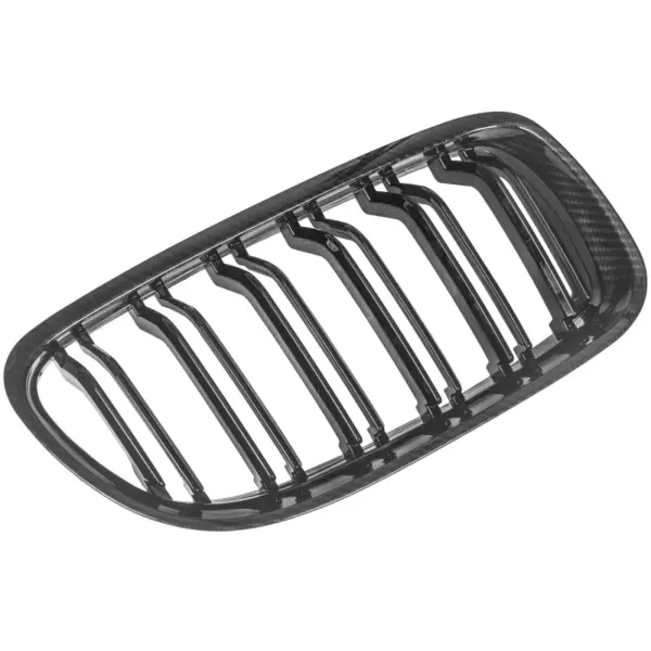 Grill Niergrill carbon look dubbele spijl BMW 3 Serie E90 E91 facelift (2008–2012) Grille
