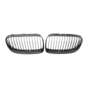 Grill Hoogglans Zwart Niergrill Enkele Bar BMW 3 Serie Coupé/Cabrio E92/E93 Pre-Facelift (2006-2009) Grille