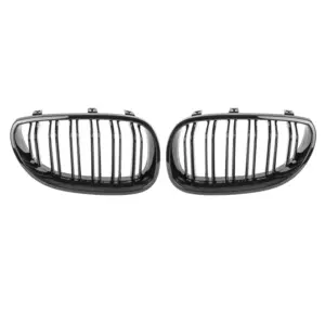 Grill Hoogglans Zwart Niergrill Dubbele Spijl BMW 5 Serie E60 E61 (2003–2010) Grille