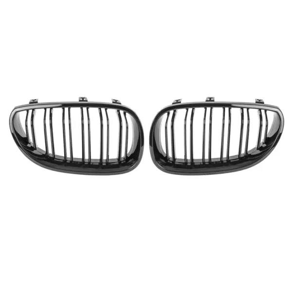 Grill Hoogglans Zwart Niergrill Dubbele Spijl BMW 5 Serie E60 E61 (2003–2010) Grille