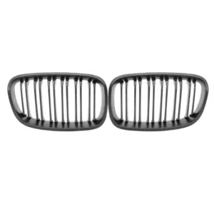 Grill Niergrill mat zwart dubbele brug BMW 1 Serie F20 F21 (prefacelift 2011-2015) Grille