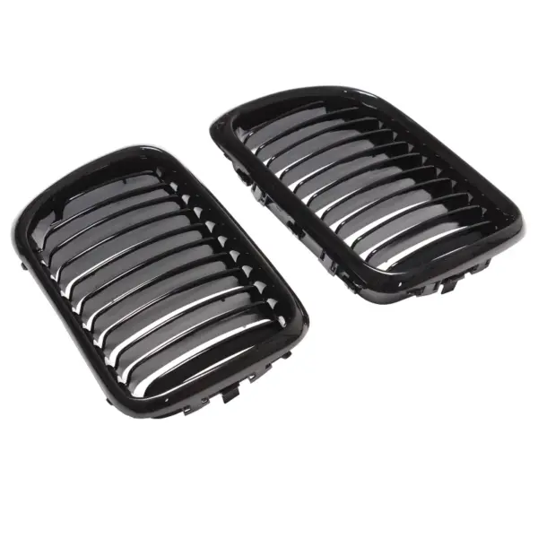 Grille Hoogglans Zwart Niergrill enkele bar BMW 3 Serie E36 Facelift (1996-2000) Grille
