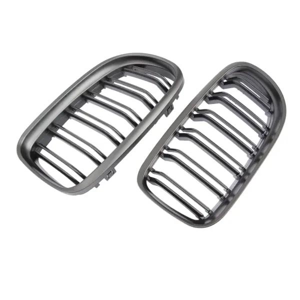 Grill Niergrill Mat Zwart Dubbele Spijl BMW 3 Serie E90 E91 facelift (2009–2012) Grille