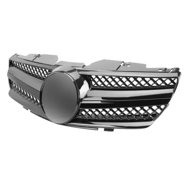 Grill Hoogglans Zwart Radiatorgrille AMG Look Mercedes SL R230 Pre-Facelift (2001-2006) Grille