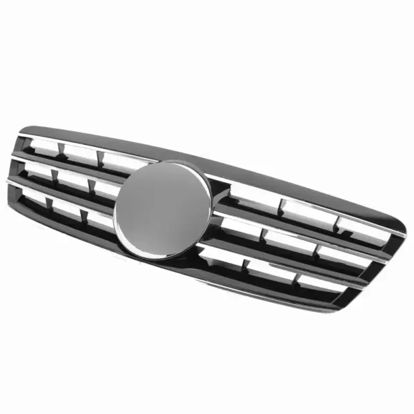 Grill Hoogglans Zwart Chroom Radiatorgrille Classic Mercedes C-Klasse W203 S203 (2000–2007) Grille