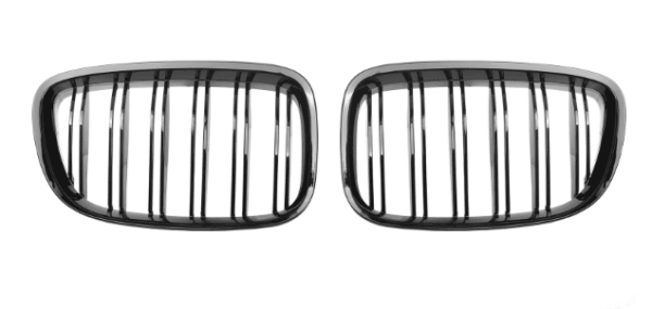 Grill Dubbele niergrille zwart glanzend – past op BMW 5GT F07 (2009–2017) Grille
