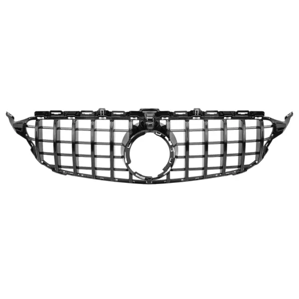Grill Hoogglans Zwart Radiatorgrille GT Panamericana Mercedes C-Klasse W205 S205 C205 A205 Facelift (2018-2021) Grille