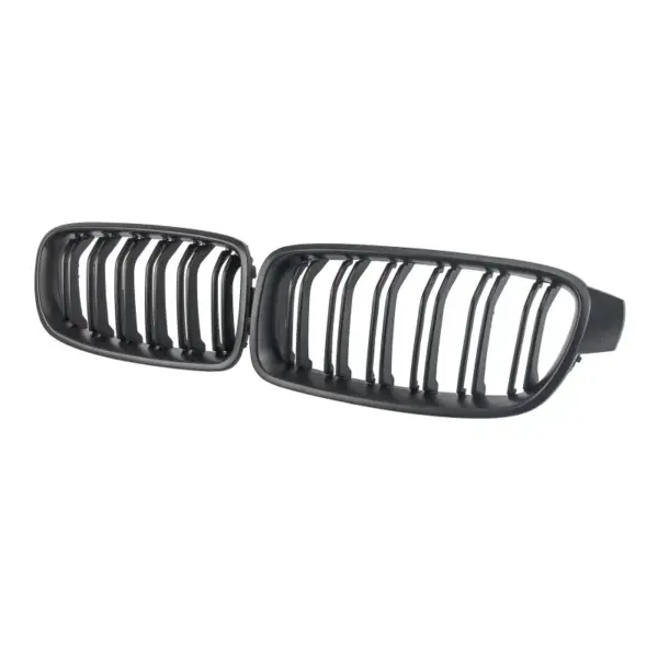 Grill Niergrill mat zwart dubbele brug BMW 3 Serie F30 F31 (2011-2019) Grille