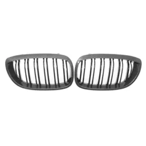 Grill Niergrill Carbon Look dubbele spijl BMW 3 Serie Coupé E46 facelift (2003-2006) Grille