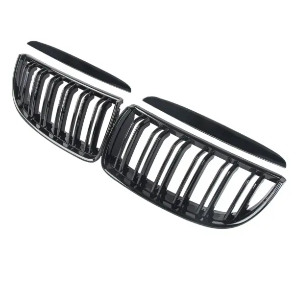 Grill Hoogglans Zwart Niergrill Dubbele Spijl BMW 3 Serie E90 E91 pre-facelift (2005–2008) Grille