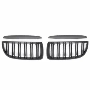Grill Niergrill matzwart dubbele spijl BMW 3 Serie E90 E91 pre-facelift (2005–2008) Grille