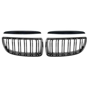 Grill Hoogglans Zwart Niergrill Dubbele Spijl BMW 3 Serie E90 E91 pre-facelift (2005–2008) Grille
