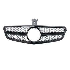 Grill Hoogglans Zwart Radiatorgrille AMG-look Mercedes C-Klasse W204 S204 C204 (2007-2014) Grille