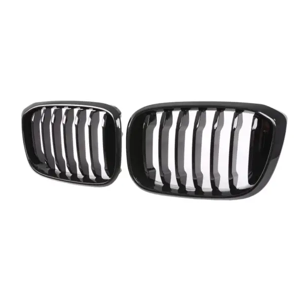 Grill Niergrill Glanzend Zwart enkele bar BMW X3 G01 G02 Pre-Facelift (2017-2021) Grille