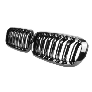 Grill Hoogglans Zwart Niergrill Dubbele Bar BMW X5 F15 F16 (2013-2018) Grille