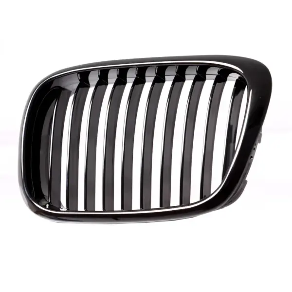 Grill Hoogglans Zwart Niergrille (enkele bar) BMW 5 Serie E39 (1996-2003) Grille