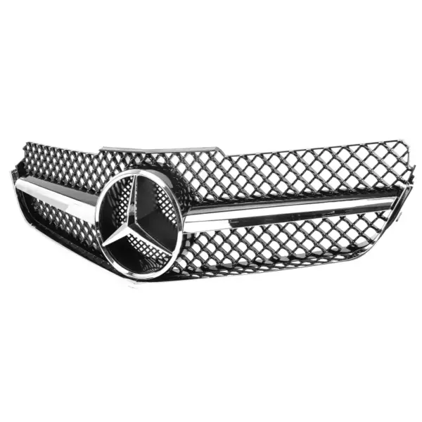 Grill Hoogglans Zwart Chroom Radiatorgrille AMG Mercedes E-Klasse Coupé/Cabrio C207 A207 Pre-Facelift (2009-2013) Grille