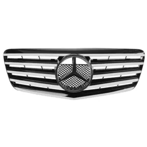 Grill Hoogglans Zwart Chroom Radiatorgrille Mercedes E-Klasse W211 S211 VF211 Facelift (2006-2009) Grille