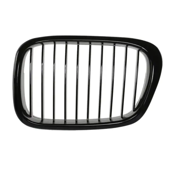 Grill Hoogglans Zwart Niergrill Enkele Bar BMW 5 Serie E39 Pre-Facelift (1995-2000) Grille