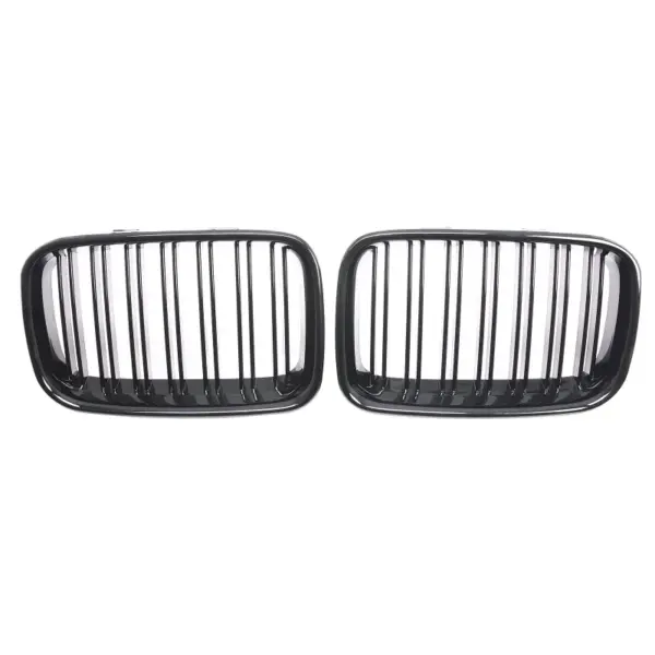 Grill Hoogglans Zwart Niergrill dubbele brug BMW 3 Serie E36 pre-facelift (1990-1996) Grille