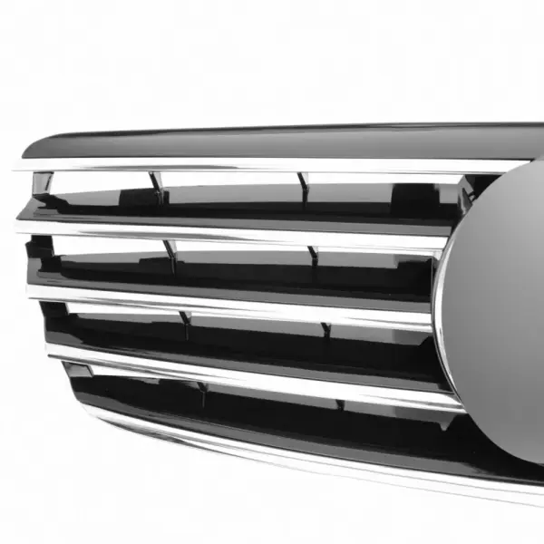 Grill Hoogglans Zwart Chroom Radiatorgrille Mercedes E-Klasse W211 S211 VF211 Pre-Facelift (2002-2006) Grille