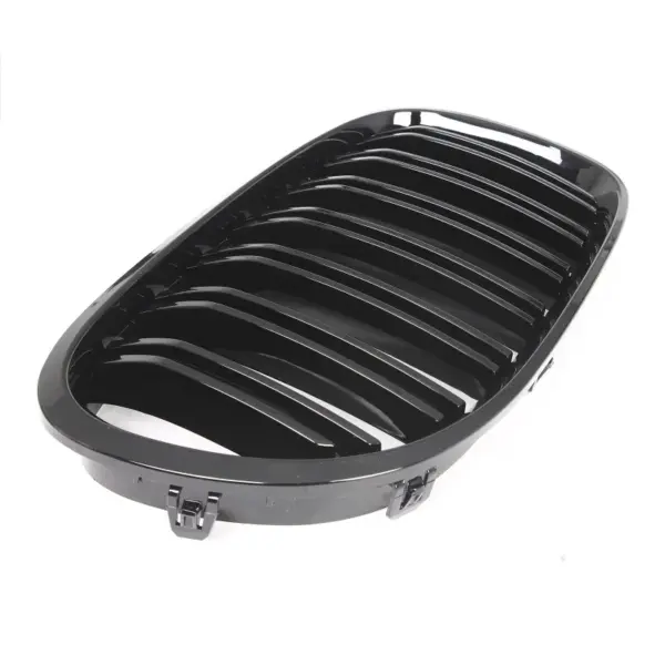 Grill Niergrill Glanzend Zwart Enkele Bar BMW 7 Serie F01/F02/F03/F04 (2008-2015) Grille