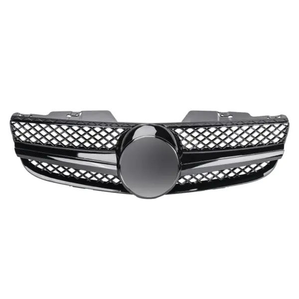 Grill Hoogglans Zwart Radiatorgrille AMG Look Mercedes SL R230 Eerste Facelift (2006-2008) Grille