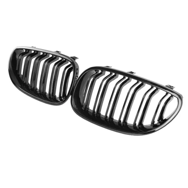 Grill Hoogglans Zwart Niergrill Dubbele Spijl BMW 5 Serie E60 E61 (2003–2010) Grille