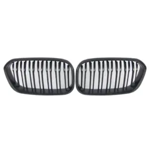 Grill Niergrill mat zwart dubbele bar BMW 1 Serie F20 F21 (facelift 2015-2019) Grille