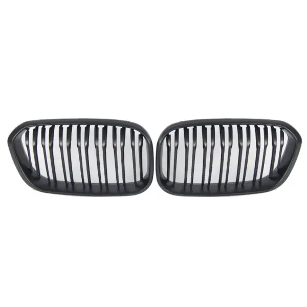 Grill Niergrill mat zwart dubbele bar BMW 1 Serie F20 F21 (facelift 2015-2019) Grille