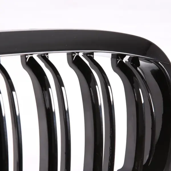 Grill Hoogglans Zwart Niergrill Dubbele Brug BMW 3 Serie Coupé E46 Facelift (2003-2006) Grille
