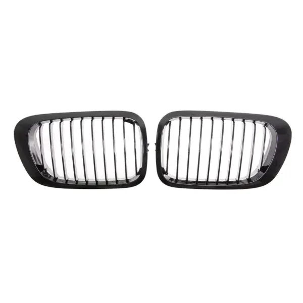 Grill Hoogglans Zwart Niergrill enkele bar BMW 3 Serie Coupé E46 pre-facelift (1999-2002) Grille