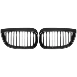 Grill Niergrill Glanzend Zwart Enkele Bar BMW 1 Serie E81/E87 Pre-Facelift (2004-2007) Grille