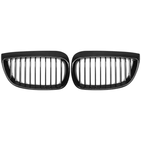 Grill Niergrill Glanzend Zwart Enkele Bar BMW 1 Serie E81/E87 Pre-Facelift (2004-2007) Grille