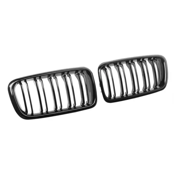 Grill Hoogglans Zwart Niergrill dubbele spijl BMW 7 Serie E38 (1994-2001) Grille