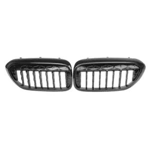 Grill Niergrill Glanzend Zwart mesh design BMW 5 Serie G30 G31 pre-facelift (2017-2020) Grille