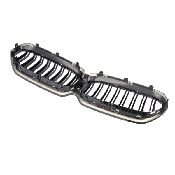 Grill Hoogglans Zwart Niergrill dubbele brug BMW 5 Serie G30 G31 Facelift (2020-) Grille
