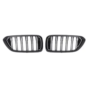Grill Hoogglans Zwart Niergrill dubbele brug BMW 6 Serie G32 Gran Turismo Prefacelift (2017-2020) Grille