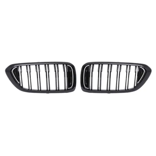Grill Hoogglans Zwart Niergrill dubbele brug BMW 6 Serie G32 Gran Turismo Prefacelift (2017-2020) Grille