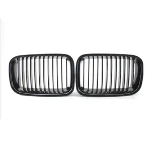 Grill Hoogglans Zwart Niergrill enkele bar BMW 3 Serie E36 pre-facelift (1990-1996) Grille