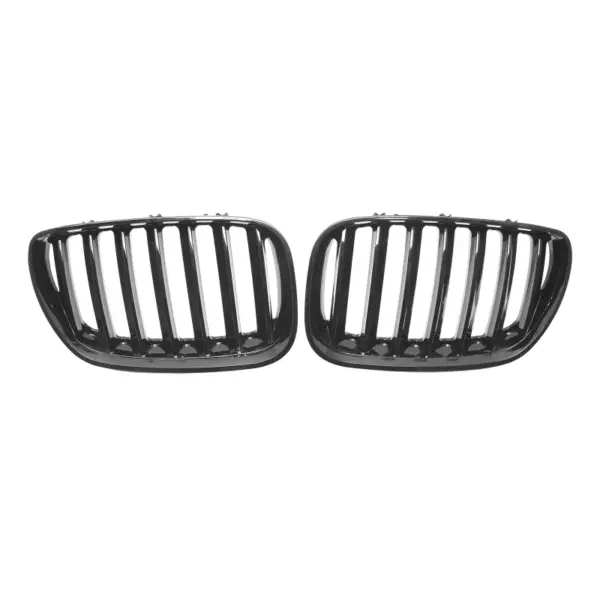 Grill Hoogglans Zwart Niergrille Enkele Bar BMW X5 E53 Facelift (2003-2006) Grille