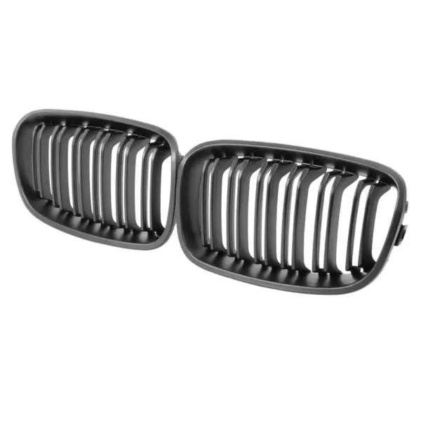 Grill Niergrill mat zwart dubbele brug BMW 1 Serie F20 F21 (prefacelift 2011-2015) Grille