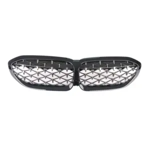 Grill Niergrill zwart chroom mesh design  BMW 3 Serie G20 G21 (2019-) Grille