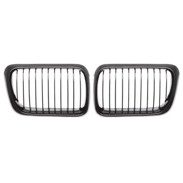 Grille Hoogglans Zwart Niergrill enkele bar BMW 3 Serie E36 Facelift (1996-2000) Grille