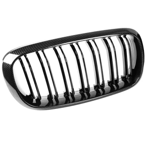 Grill Niergrill carbon look dubbele bar BMW X5 F15 F16 (2013-2018) Grille