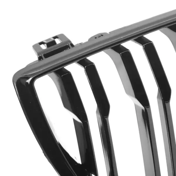 Grill Niergrill Glanzend Zwart Dubbele Brug BMW 1 Serie E81/E87 Pre-Facelift (2004-2007) Grille