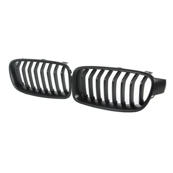 Grill Niergrill mat zwart 8 spijlen BMW 3 Serie F30 F31 (2011-2019) Grille