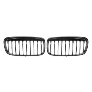 Grill Niergrill Glanzend Zwart Enkele Bar BMW 2 Serie Active Tourer F45/F46 Pre-Facelift (2014-2018) Grille